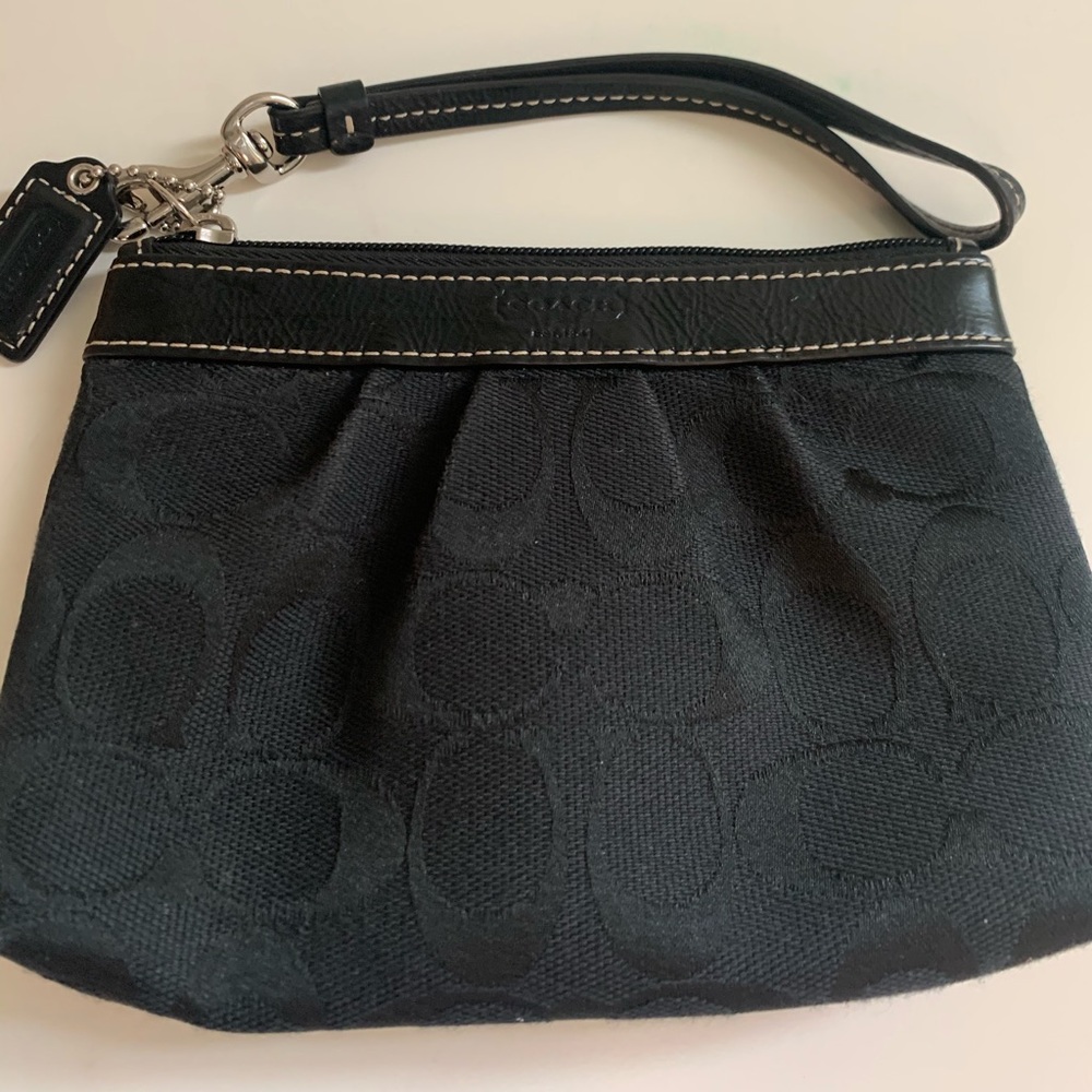 Coach Black Wristlet